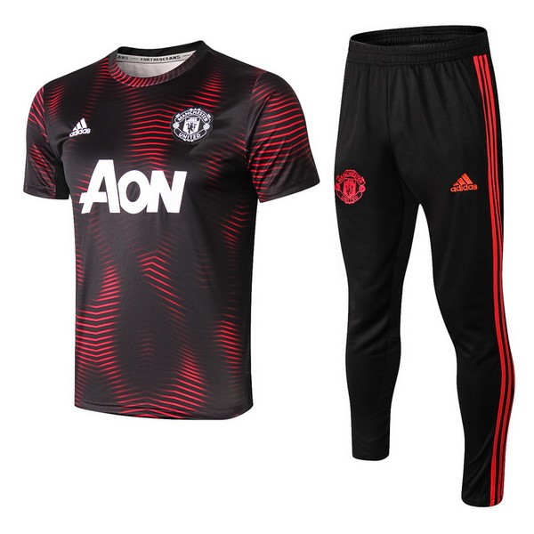 Entrenamiento Manchester United Conjunto Completo 2018/19 Rojo Negro